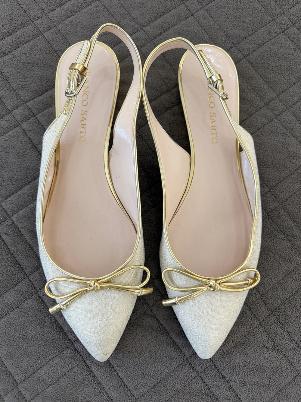 Franco Sarto Pointy Slingback Flats size 10
